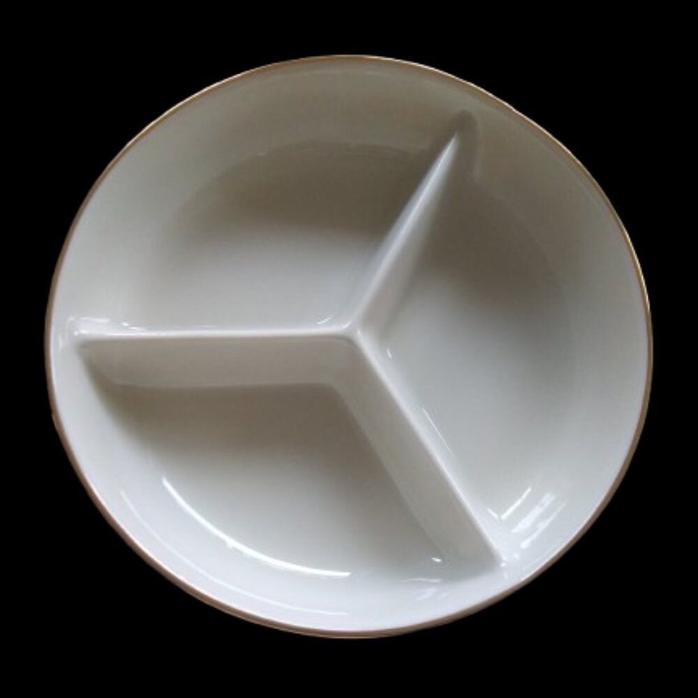 Lenox FRUITS OF LIFE  Round Divided Serving Dish candy nuts jellybeans USA